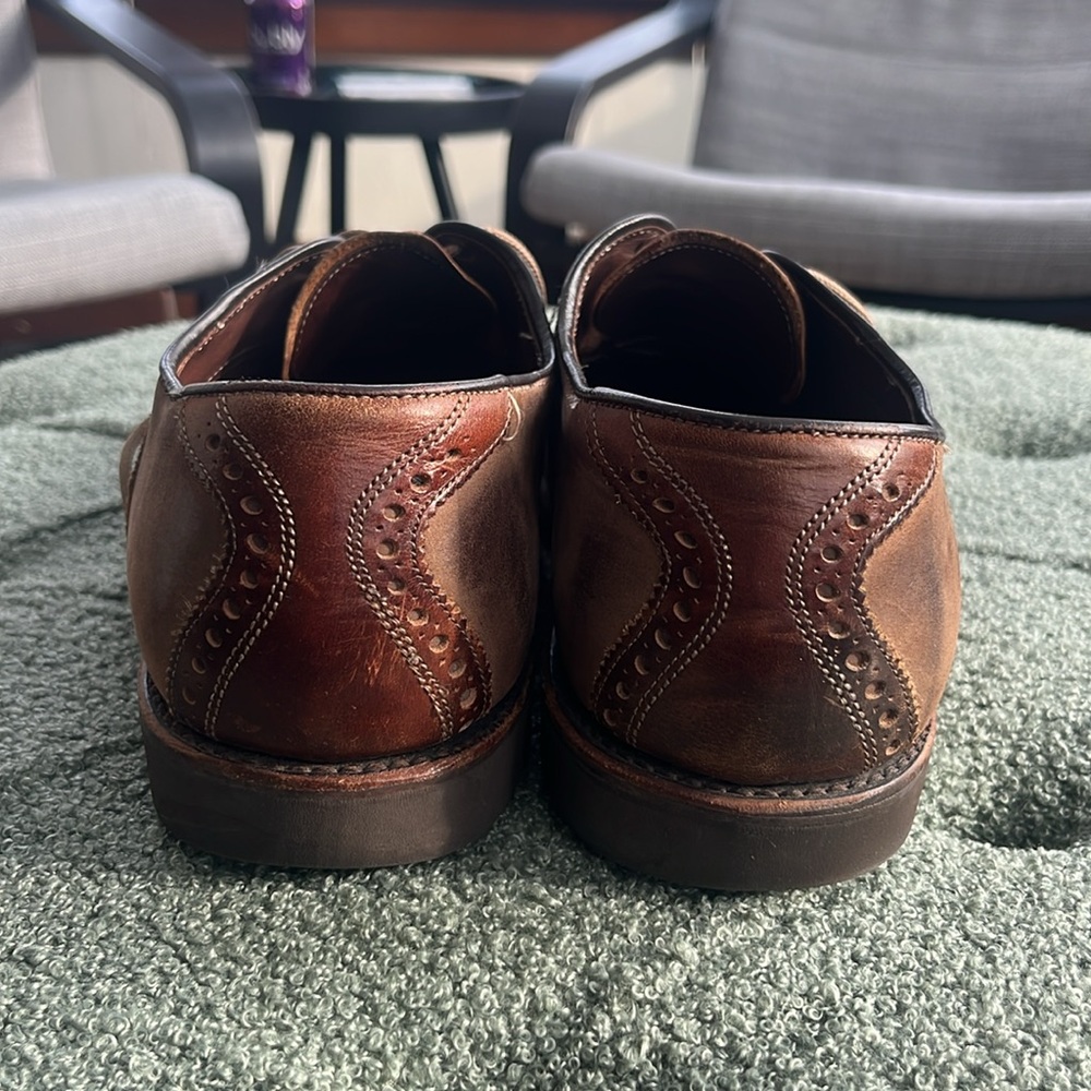ALLEN EDMONDS I "Greenwood" Style Lace-Up Leather Oxford Shoes, 10.5 - Picture 4 of 11